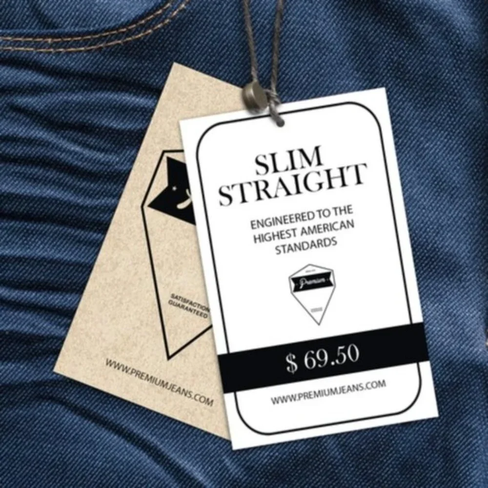50 Custom Hanging Tags